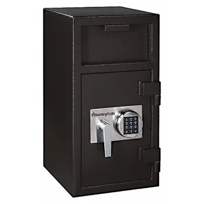 SENTRY SAFE Cash Depository Safe: Digital Combo Lock, 1.57 cu ft Capacity, Steel - Combination Lock Depository Safes