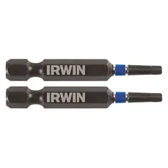 This 2-pack of #1-size impact bits features a standard tip profile and a hex shank for secure grip in impact drivers and drills. Suitable for driving fasteners in general construction, woodworking, and assembly tasks.