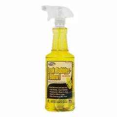 Leak detection fluid for locating gas leaks in piping, valves, and fittings. Applied as a spray, it forms bubbles at leak points for quick identification. Suitable for natural gas, propane, and compressed air systems in HVAC and industrial maintenance.