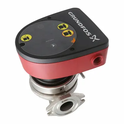 Grundfos Circulating Pump: 1/4 hp HP, 115/230V AC, Stainless Steel, Variable, 33 ft Max. Head - Intelligent Inline Circulator Pumps