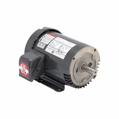U.S. MOTORS General Purpose Motor: Rigid Base Mount, Totally Enclosed Fan Cooled, 1 hp - C-Face with Rigid Base 3-Phase General Purpose AC Motors