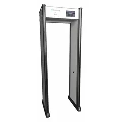 The METAL DEFENDER MD-33 is a standard walk-through metal detector with 33 detection zones. It is battery operated using a lithium ion battery and provides a light alert type. Suitable for security screening at entrances of facilities such as schools, stadiums, government buildings, and event venues.