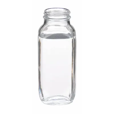 WHEATON Rectangular Glass Lab Bottle, 500 mL, 48-400 mm, Colorless - Rectangular Glass Lab Bottles