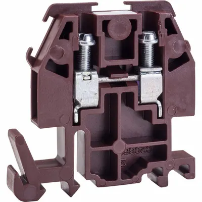 SQUARE D Terminal Block: DIN Rail Mounting Type, Box Lug Wire Termination - Pass-Through Blocks