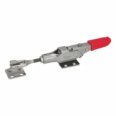JW WINCO Latch Type Toggle Clamp: Horizontal, Includes Locking Handle - Oval-Head Latching Bolt Toggle Clamps