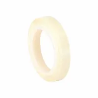 Transparent acrylic polyolefin film tape, 3/4 inch wide, 5 yards long, 11.5 mil thick. Provides a low-friction, wear-resistant surface for chutes, guides, and conveyor beds in packaging, material handling, and food processing lines