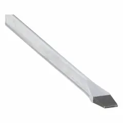 Slotted screwdriver with a 1/8 in tip size and 6 in overall length. Standard length design, not ESD safe. Suitable for turning slotted screws in general assembly, maintenance, and repair tasks.