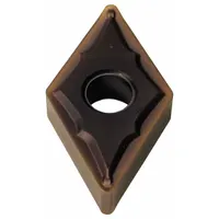 Diamond indexable turning insert for precision finishing of non-ferrous materials such as aluminum alloys and copper. Suitable for applications requiring high surface finish and dimensional accuracy in general machining
