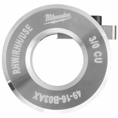 MILWAUKEE Stripping Bushing: For Copper, 3/0 AWG Max, RHW/RHH/USE - Milwaukee Bushings