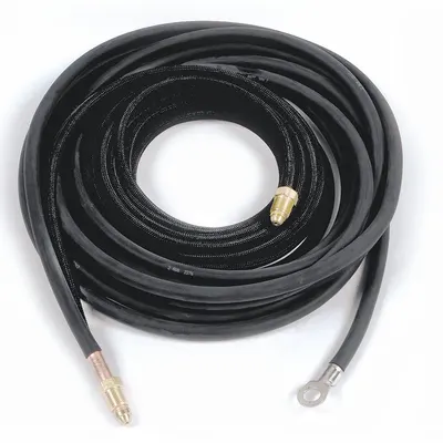 MILLER ELECTRIC Power Cable: 25 ft, 2-Piece, Braided Rubber - TIG Power Cables