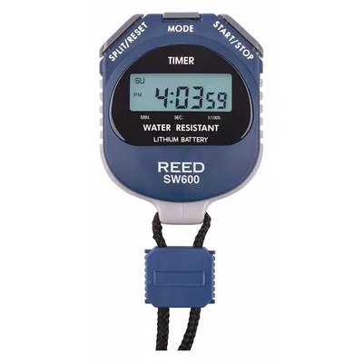 REED INSTRUMENTS Stopwatch,Digital,48",Nylon Lanyard: +/-3 Seconds Per Day, Count Up, LCD - Multi-Function Stopwatches
