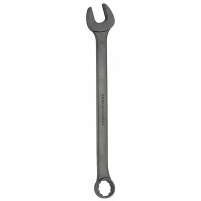 PROTO Combination Wrench: Alloy Steel, Black Oxide, 6 mm Head Size, 15° Head Offset Angle - SAE 12-Point Combination Wrenches