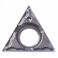 Triangle (T) indexable turning insert made of PVD carbide. Designed for precision turning and finishing operations on steel, stainless steel, and cast iron. The PR1725 grade with MPCFPR geometry provides wear resistance and surface finish in medium to light cutting applications