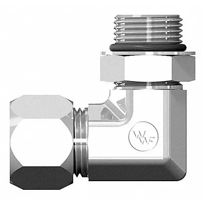 WEATHERHEAD Ermeto Flareless Steel Compression Elbow, 7/8-14 x 7/8-14 Thread - Flareless Bite-Type Steel Compression Fittings