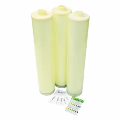 This sanitization kit is designed for periodic cleaning of Type I water purification systems. It is compatible with the ARS-102-UV model. Regular use helps maintain water purity by reducing microbial contamination in laboratory or industrial water systems.