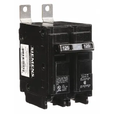 SIEMENS B2125H BL Series Miniature Circuit Breaker - B Series, Bolt-On Siemens Miniature Circuit Breakers