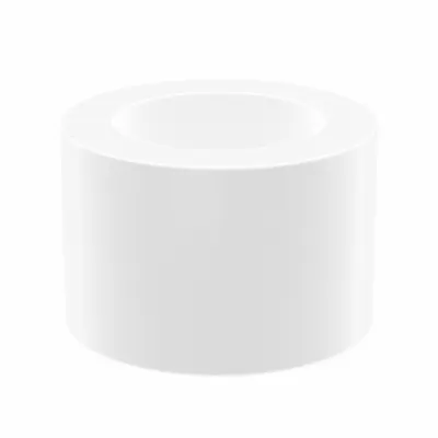 OILITE Sleeve Bearing: PTFE, 1/4 in Bore, 3/8 in OD, 1/4 in Overall Lg, White - Chemical- & Heat-Resistant Plastic Sleeve Bearings