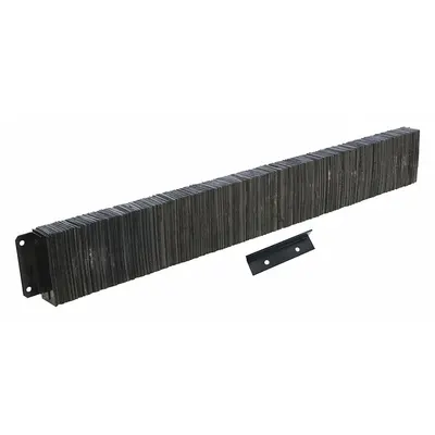 VESTIL Dock Bumper: Rectangular, 12 in x 98 1/4 in x 4 1/2 in Bumper, Laminated Rubber - Laminated-Rubber Dock Bumpers