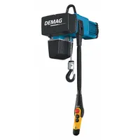 DEMAG Electric Chain Hoist: H4 - Heavy Duty, 460V AC, Hook Mounted - No Trolley, 2 Speeds (MPN DC Com 2-250-1/1 H8 V7.2/1.8-460/60)