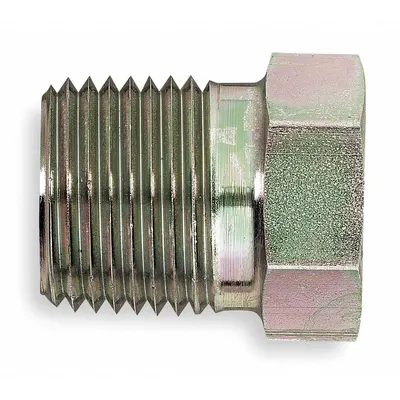 AEROQUIP Hydraulic Hose Adapter: 1/2"-14/1/4"-18 Thread Size, 1/2 in x 1/4 in Fitting Size - NPTF-to-NPTF 316 Stainless Steel Hydraulic Hose Adapters
