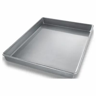 CHICAGO METALLIC Straight Side Cake Pan, Aluminized Steel, Glazed, 2 in Depth - Cake Pans