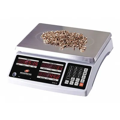 MEASURETEK Shipping Scale: 30 lb Wt Capacity - Imperial, 8 5/8 in Weighing Surface Dp - Compact Shipping Bench Scales