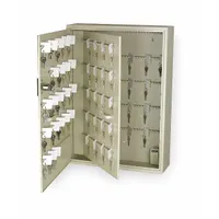 Key Control Cabinet: 730 Key Capacity, Single Key Lock, Steel, Beige, 25 1/4 in Ht, 18 in Wd