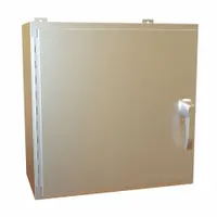HAMMOND Electrical Enclosure: Stainless Steel, 24 in x 24 in x 12 in, NEMA 12/13/3R/4/4X, Hinged (MPN HW242412SSHK)