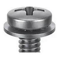 SEMS Screw: Internal Tooth, #8-32 Thread Size, 3/8 in Lg, Stainless Steel, Passivated, Pan, 50 PK (MPN 1-PPI-8C-37)