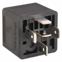Single-terminal flasher relay for 12V DC systems. Used in automotive and industrial lighting to control turn signals or warning lamps. Provides reliable switching in 12V electrical circuits