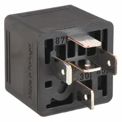 Single-terminal flasher relay for 12V DC systems. Used in automotive and industrial lighting to control turn signals or warning lamps. Provides reliable switching in 12V electrical circuits.