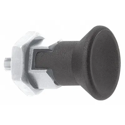 KIPP Locking Short-Pin Pull-Knob Indexing Plunger with Jam Nut - Locking Short-Pin Pull-Knob Indexing Plungers with Jam Nut