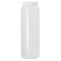 QORPAK Sampling Bottle: HDPE, 240 mL, 8 fl oz, Closure Included, Natural, 38-400, Polypropylene (MPN PLC-03417)