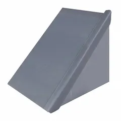This bird control slide end cap terminates bird slide systems on ledges and beams, preventing birds from landing or nesting. Made of gray plastic, it is designed for heavy bird pressure applications. Each pack contains 10 pieces, each measuring 14 1/2 inches in height, 11 inches in width, and 50 feet in length.