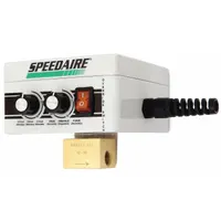 This timed electric auto drain valve automatically removes condensate from compressed air systems. It features a 4 gpm flow rate, operates on 115 V, and offers an adjustable drain interval from 1 minute to 60 minutes. Suitable for use in pneumatic networks to prevent moisture buildup