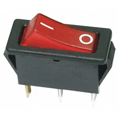Drop cord rocker switch for on/off power control in HVACR systems and industrial equipment. Used as a replacement control for furnaces, air conditioners, and refrigeration units.