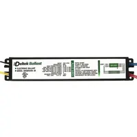 WATRAN Fluorescent Ballast: 120 to 277V AC, 1/2/3/4 Lamps Supported, 9 1/2 in Overall Lg (MPN LPT80215)