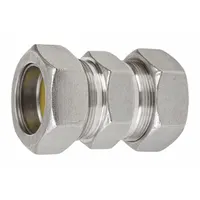 CALBRITE Compression Coupling: 316 Stainless Steel, 1 in Trade Size, 2 11/16 in Overall Lg, RMC (MPN S61000CC00)