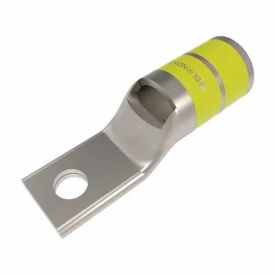 BURNDY YA29LNT38 One-Hole Compression Lug, 250 kcmil, 3/8 in Stud - One-Hole Compression Lugs