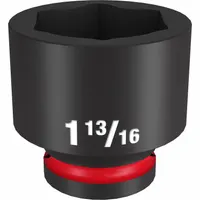 MILWAUKEE Standard Impact Socket: 3/4 in Drive Size, SAE, 1 13/16 in Socket Size, 6-Point, Std (MPN 49-66-6320)