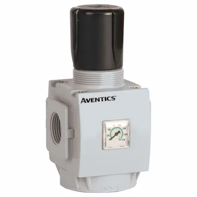 NUMATICS Regulator: Aluminum, 3/4 in NPT, 353.1 scfm, 145 psig Max Op Pressure - Numatics FRL Air Regulators