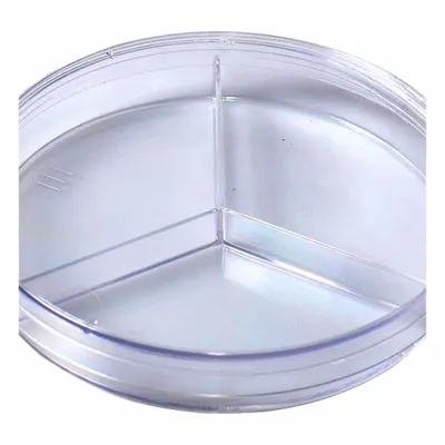QORPAK Petri Dish: 99.82 mm Dia, 14.99 mm Overall Ht, No Surface Treatment - Petri Dishes