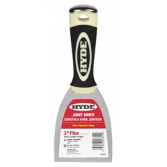 Standard spreading tool with a full, straight carbon steel blade for stiffness and durability. Handle made of polypropylene/TPE for a comfortable grip. Used for applying and smoothing joint compound, spackle, or adhesive on drywall and plaster surfaces.