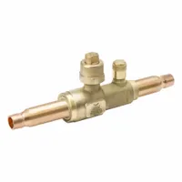 MUELLER Refrigerant Ball Valve: 10 Cv, 5/8 in Female Sweat, Access Port, No Relief Port, Access Port (MPN A 18940)
