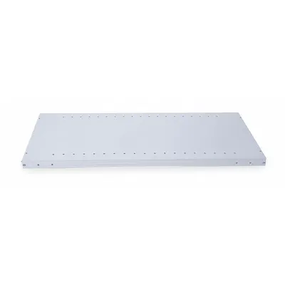 HALLOWELL Solid Steel Shelf, 48 x 18 in, 18 ga, Light Gray, 5-Pack - Solid Steel Shelves for Standard Metal Shelving