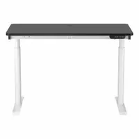 VERSADESK Electric Sit-Stand Desk: Black, Wood, 48 in Overall Wd, 24 in Overall Dp, Laminate/Steel (MPN VT1074824-03-01)