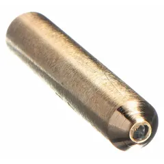 Single-point diamond dresser for truing and dressing ceramic abrasive wheels. Features a 1/3 carat diamond, 7/16 in shank diameter, 2 in overall length, and 90° cone angle. Suitable for 8 in to 10 in wheels. Specification BCSG3M7.