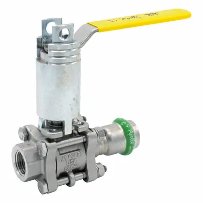 APOLLO Ball Valve: 2 in, Stainless Steel, Straight Valve Body, Press x NPT - Stainless Steel Ball Valves