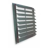 54"H-W 5.75"L Aluminum Exhaust Shutter: For 48 in Fan, Double Panel, 54 in H, 54 in W, 2 1/4 in D (MPN 45C667)