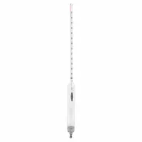 Specific Gravity Hydrometer: Baume Plain Form, 29/41, 0.1, Glass, +/-0.1°, 12 in Overall Ht (MPN 6609-4)